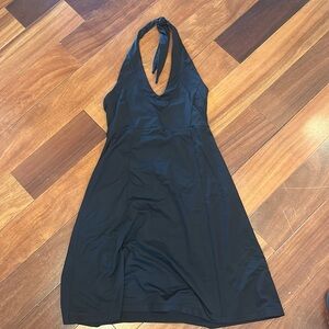 Patagonia Black Halter Dress Open Back size M